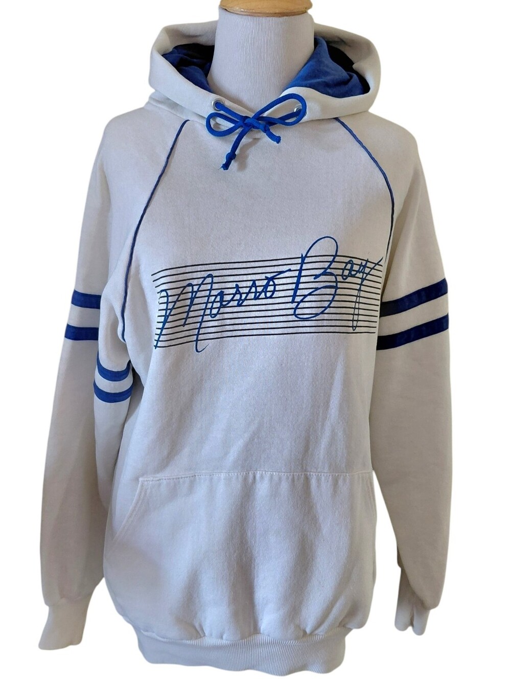 Vintage Jerzees Morro Bay Retro Design Pullover Hoodie Sweater 80s